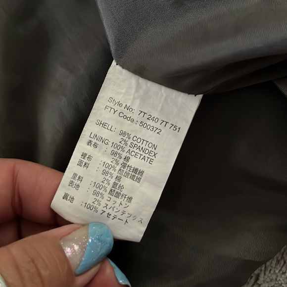 Olive tan Velvet corduroy blazer jacket XL retro Y2K fully lined Vertical Club - Picture 8 of 8